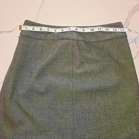 A-Line Womens Stretch Midi Skirt Gray Size 4 - Picture 6 of 9
